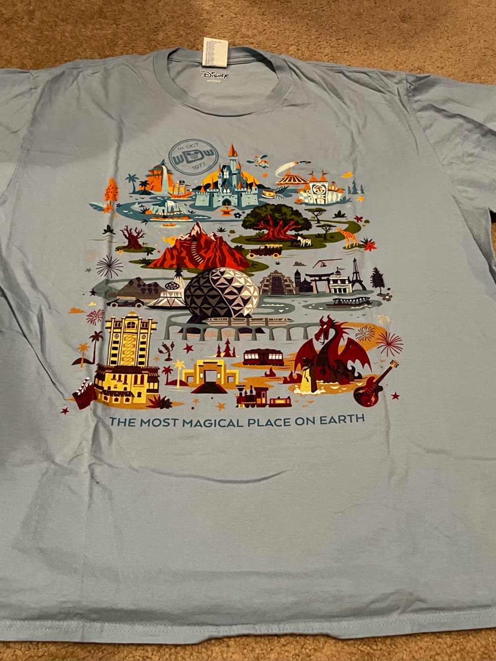Vintage 1971 Disney World T- Shirt